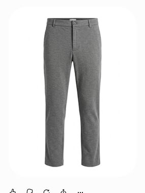 Ted Baker Grey Stretch Flat Front Dress Pants Trousers 34 x 30 Mens Charcoal